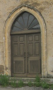 Porte église avant peinture